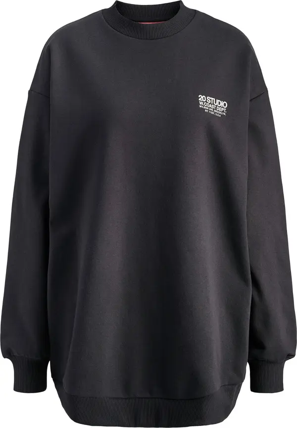 JJXX JJXX Sweater majica 'JXSandra'  crna / bijela