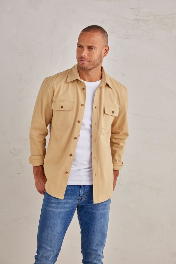 JOHN DEVIN JOHN DEVIN Košulja  boja devine dlake (camel)
