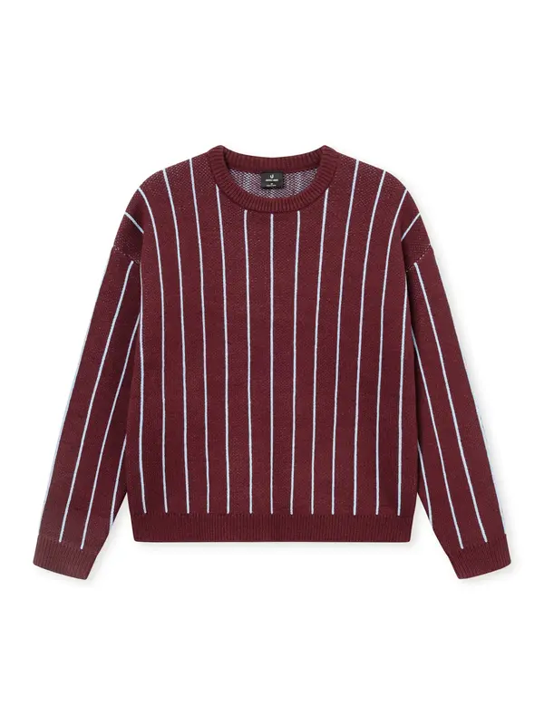 Johnny Urban Johnny Urban Pulover 'Levin'  svijetloplava / burgund