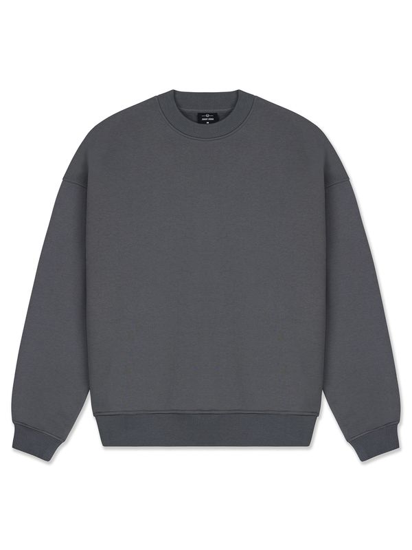 Johnny Urban Johnny Urban Sweater majica 'Carter Oversized'  antracit siva