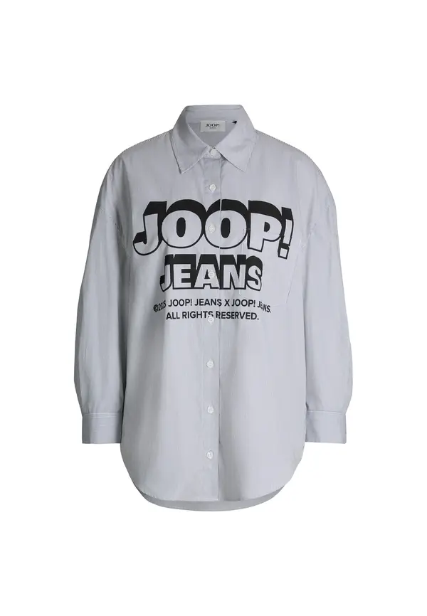 JOOP! Jeans JOOP! Jeans Bluza 'Brenda'  siva / crna / bijela