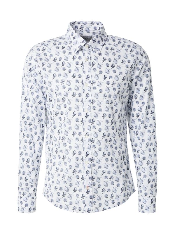 JOOP! Jeans JOOP! Jeans Košulja 'Hanson'  morsko plava / golublje plava / prljavo bijela