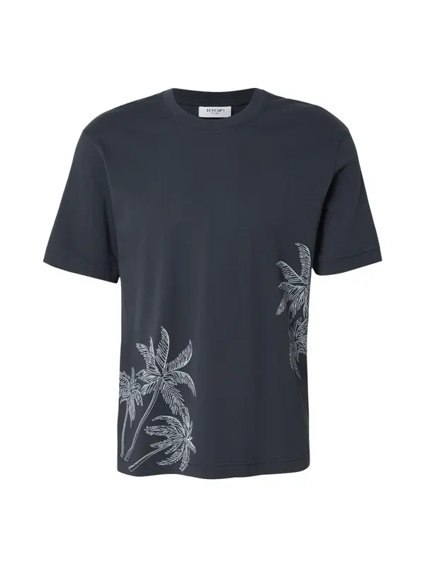 JOOP! Jeans JOOP! Jeans Majica 'Aumoa'  tamno plava / bijela