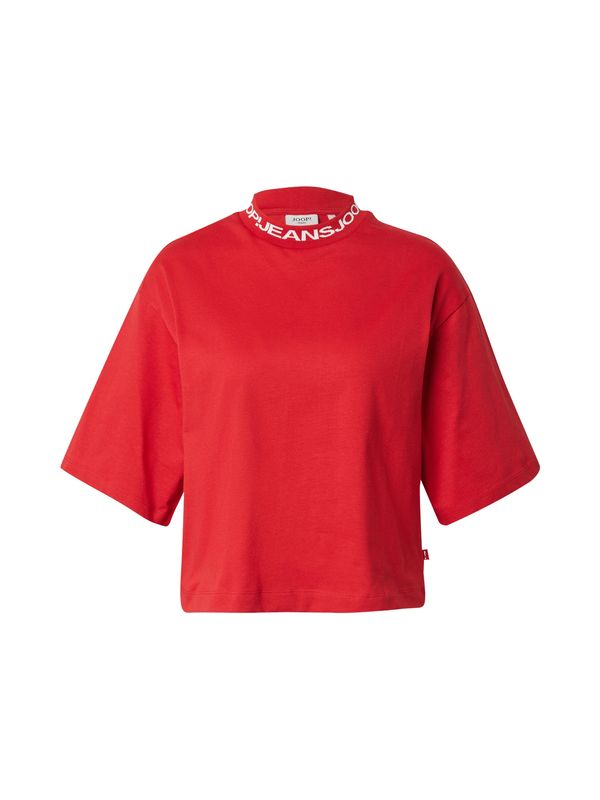 JOOP! Jeans JOOP! Jeans Majica 'Tafi'  krvavo crvena / bijela