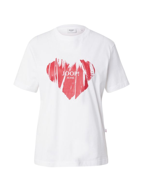 JOOP! Jeans JOOP! Jeans Majica 'Tessa'  crvena / bijela