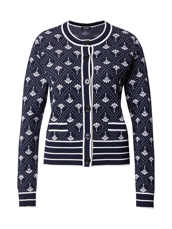 JOOP! JOOP! Kardigan 'Kaisa'  morsko plava / bijela