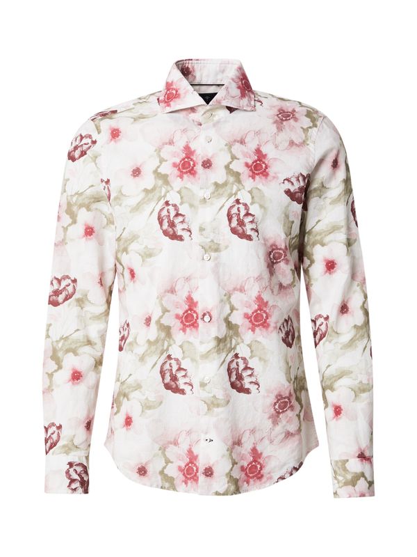 JOOP! JOOP! Košulja  maslinasta / ljubičasto crvena / lubenica roza / bijela