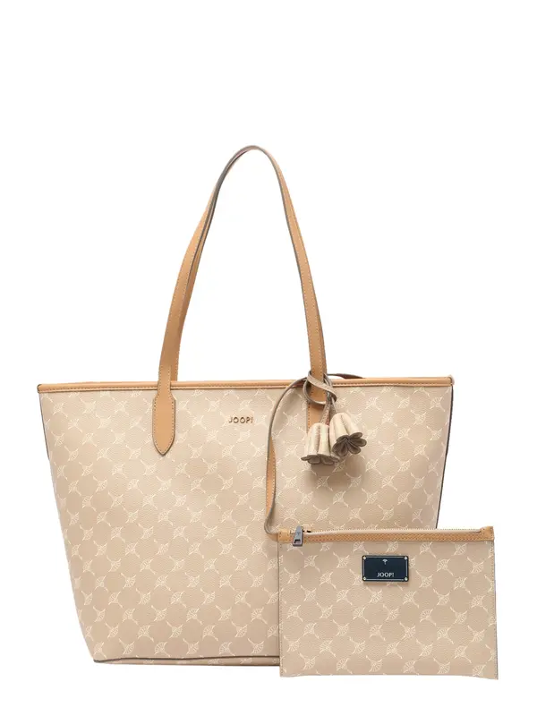JOOP! JOOP! Shopper torba  bež / boja devine dlake (camel) / prljavo bijela