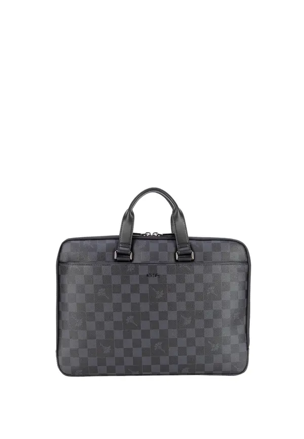 JOOP! JOOP! Torba za laptop 'Cortina Piazza Janus'  sivkasto plava / crna