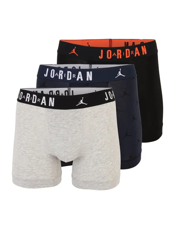 Jordan Jordan Bokserice 'FLIGHT'  siva melange / tamno ljubičasta / crna