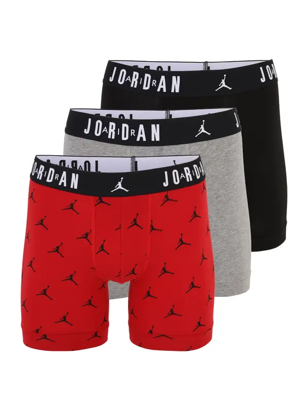 Jordan Jordan Bokserice  siva melange / vatreno crvena / crna / bijela