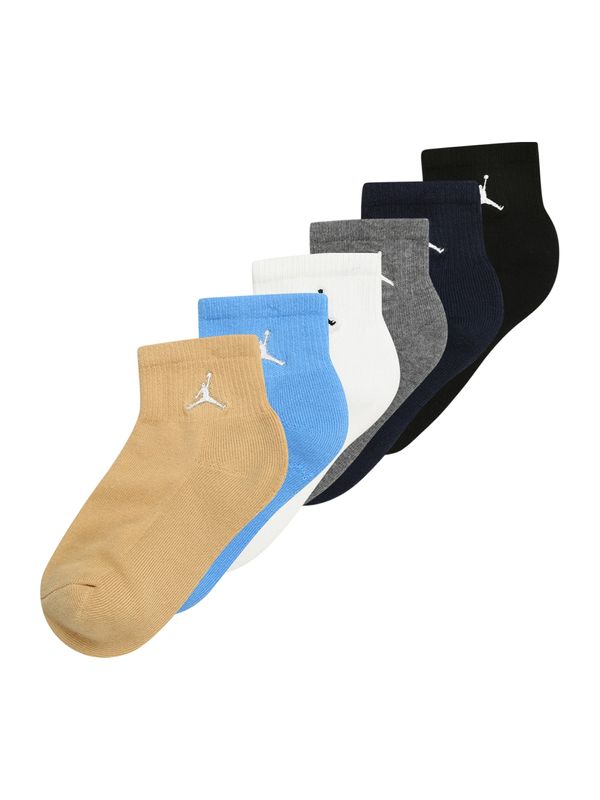 Jordan Jordan Čarape 'EVERYDAY ESSENTIALS'  mornarsko plava / azur / svijetlosmeđa / bazalt siva / crna / bijela