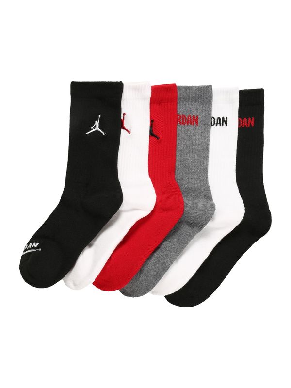 Jordan Jordan Čarape  siva melange / crvena / crna / bijela