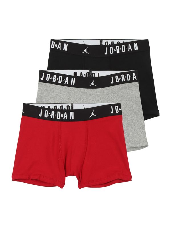 Jordan Jordan Gaće  siva melange / vatreno crvena / crna / bijela