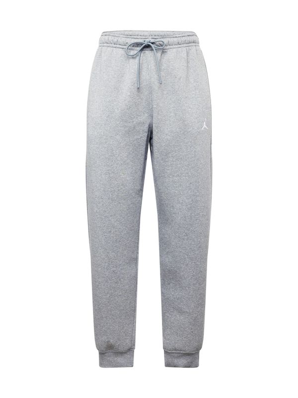 Jordan Jordan Hlače 'Brooklyn'  siva melange / bijela