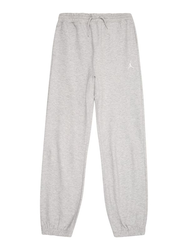 Jordan Jordan Hlače  siva melange / bijela