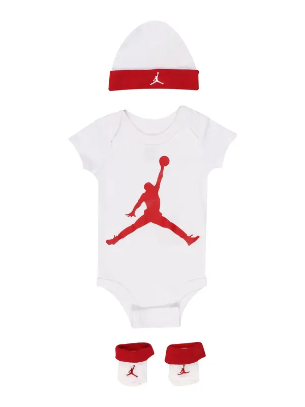 Jordan Jordan Komplet 'JUMPMAN'  crvena / bijela