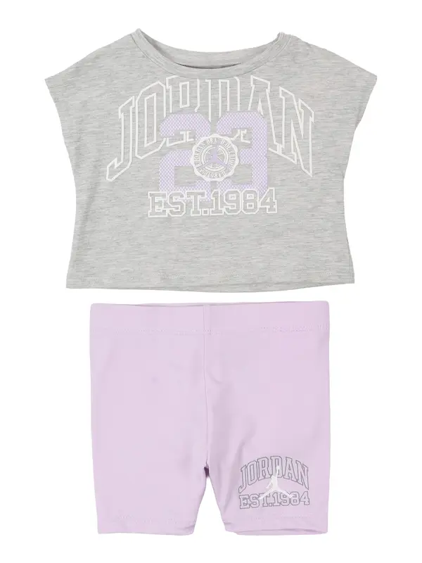 Jordan Jordan Komplet  siva melange / lavanda / bijela