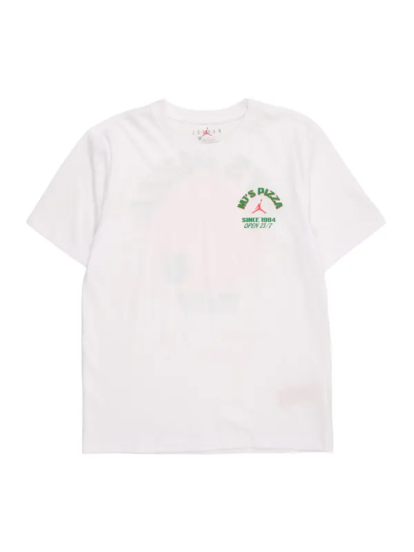 Jordan Jordan Majica 'BRAND PIZZA'  zelena / crvena / bijela