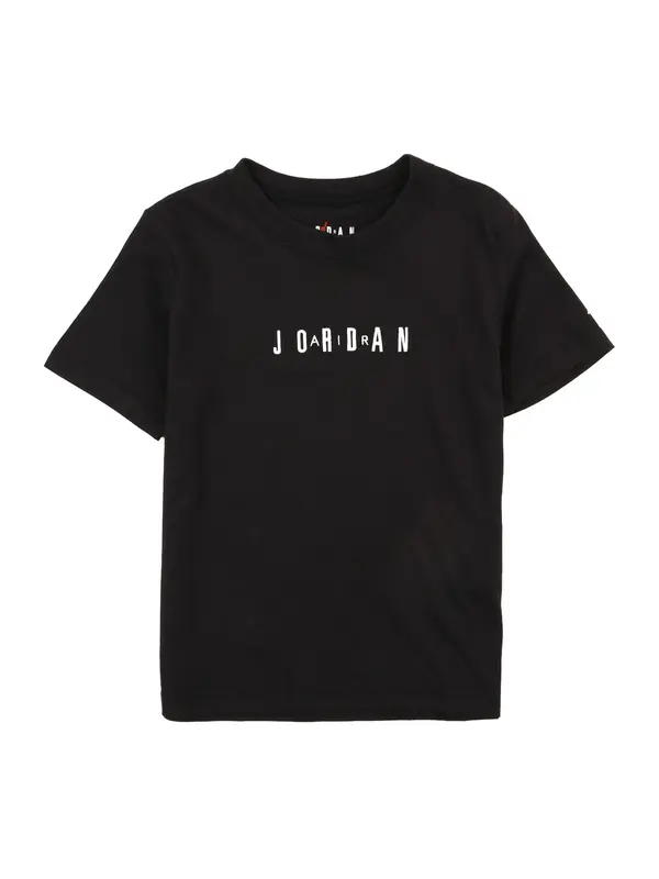 Jordan Jordan Majica  crna / bijela