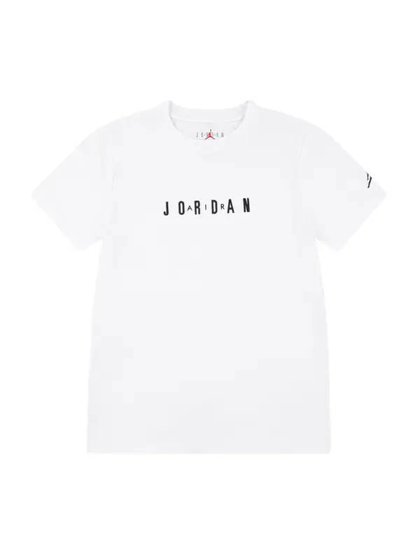 Jordan Jordan Majica  crna / bijela