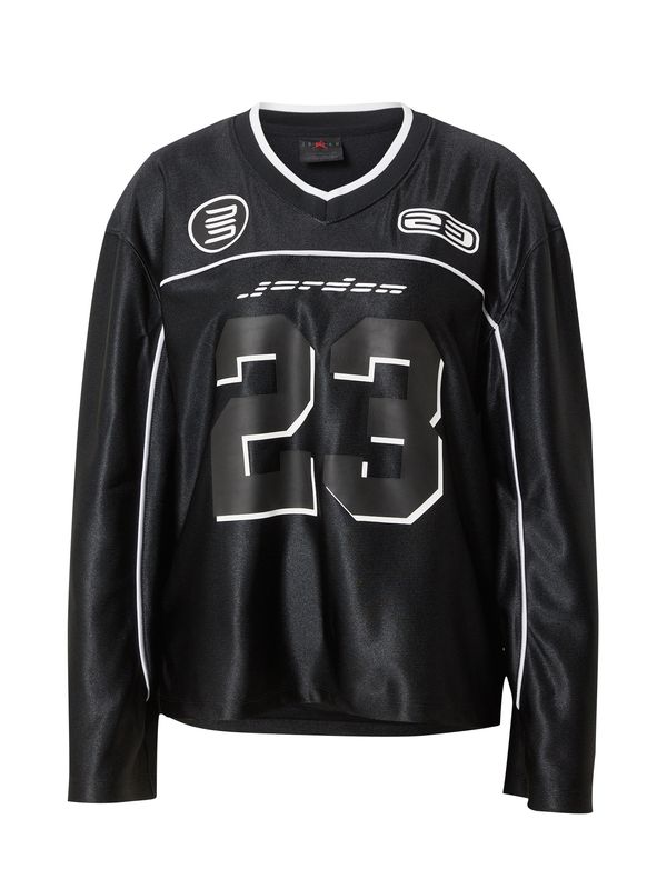 Jordan Jordan Majica  crna / bijela