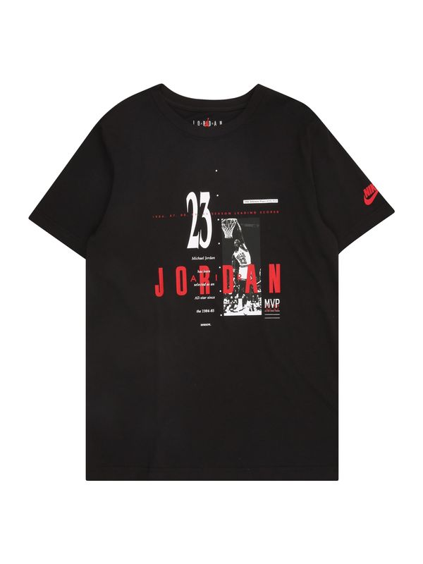 Jordan Jordan Majica  crvena / crna / bijela