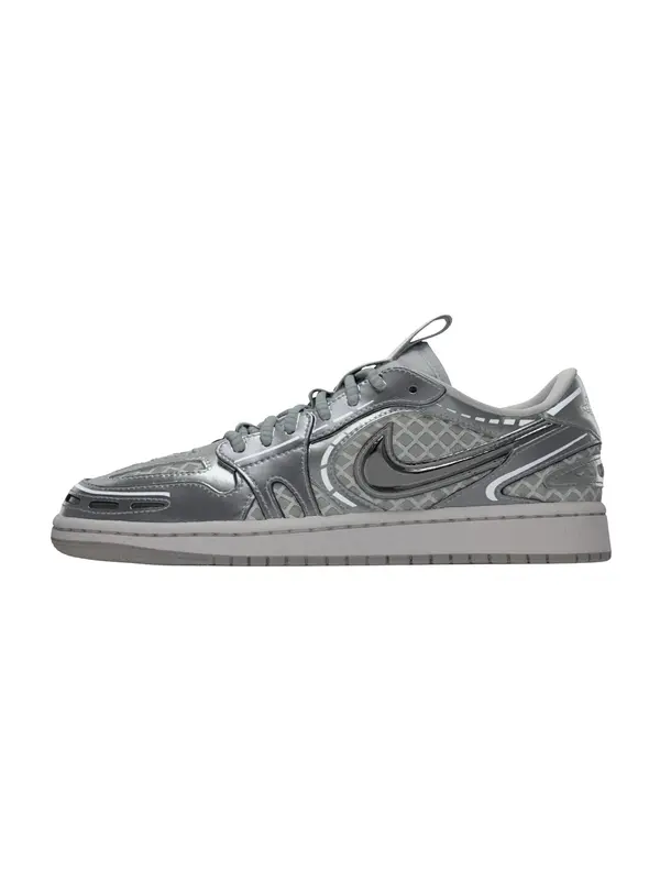 Jordan Jordan Niske tenisice 'AIR JORDAN 1'  siva / srebro / bijela