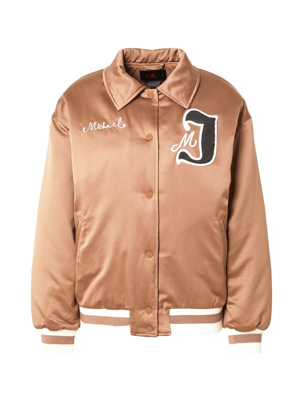 Jordan Jordan Prijelazna jakna  moka smeđa / crna / bijela