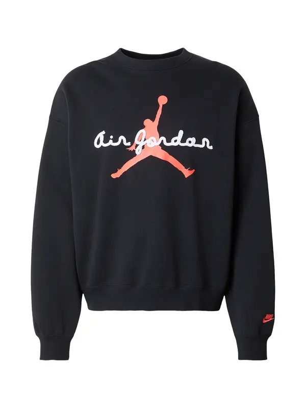 Jordan Jordan Sweater majica 'BRK AJ6'  crvena / crna / bijela
