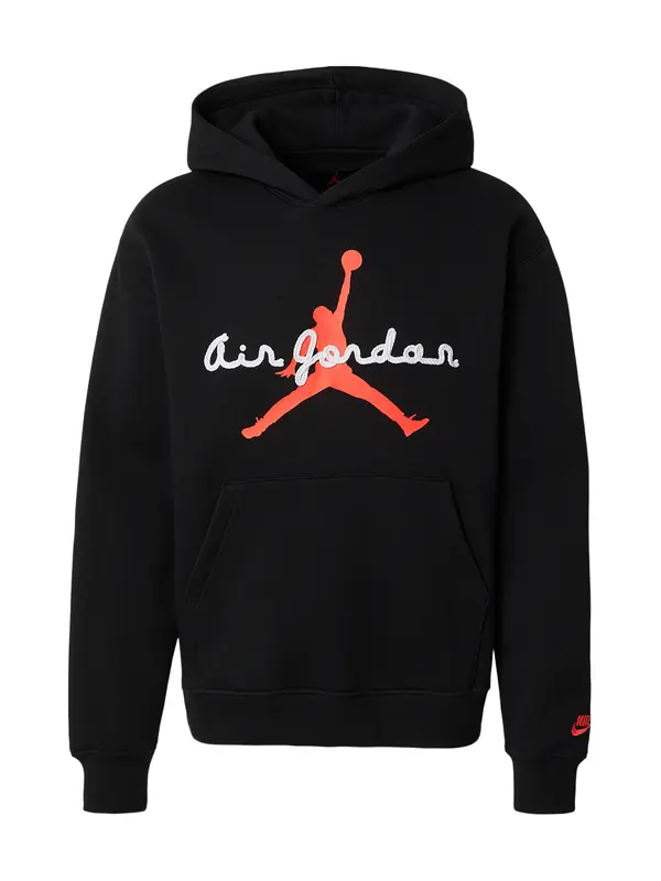 Jordan Jordan Sweater majica 'BRK FLC'  crvena / crna / bijela