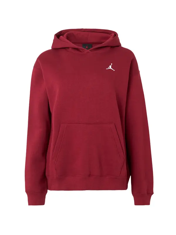 Jordan Jordan Sweater majica 'BRKLN FLC'  bordo / bijela