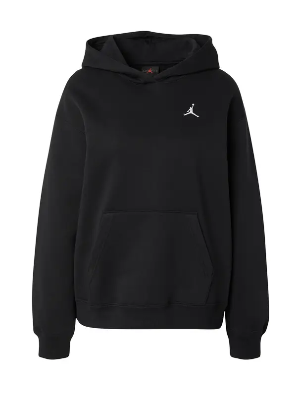 Jordan Jordan Sweater majica 'Brkln Flc'  crna / bijela