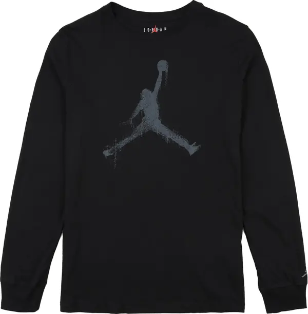 Jordan Jordan Sweater majica 'JUMPMAN DRIPS'  siva / crna