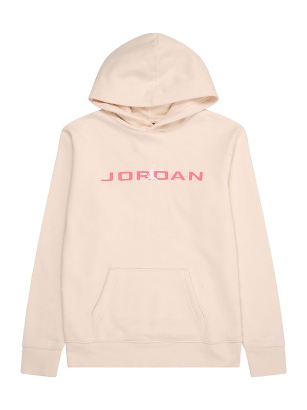 Jordan Jordan Sweater majica  roza / pastelno roza / bijela