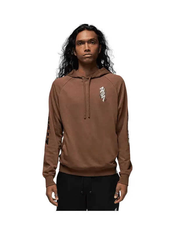 Jordan Jordan Sweater majica 'Zion'  smeđa / siva / bijela