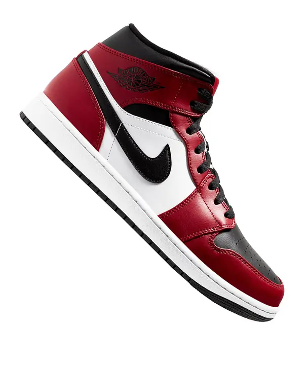 Jordan Jordan Visoke tenisice 'Air 1'  vatreno crvena / crna / bijela