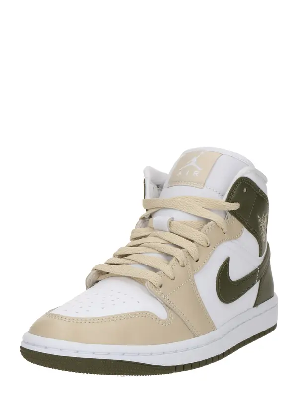 Jordan Jordan Visoke tenisice 'Air Jordan 1'  pijesak / maslinasta / bijela