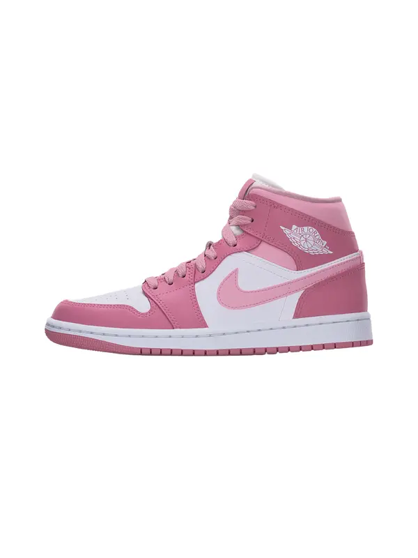 Jordan Jordan Visoke tenisice 'Air Jordan 1'  roza / bijela