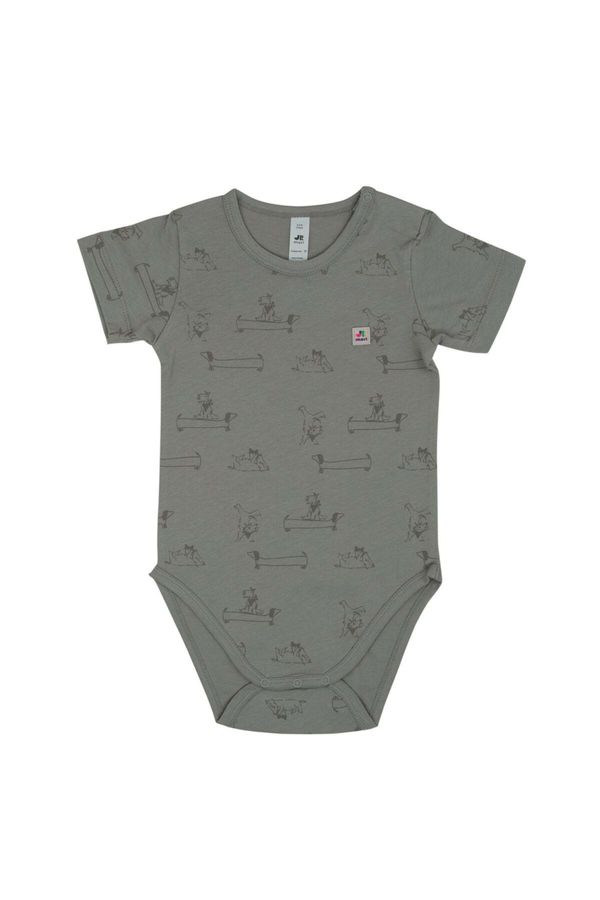 Jrmori Jrmori Dječji bodi ' Mr.J & Ms.R '  siva / crna