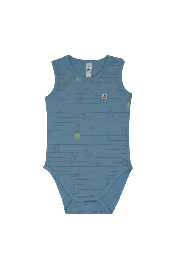 Jrmori Jrmori Dječji bodi 'Mr.J'  plava / limeta zelena