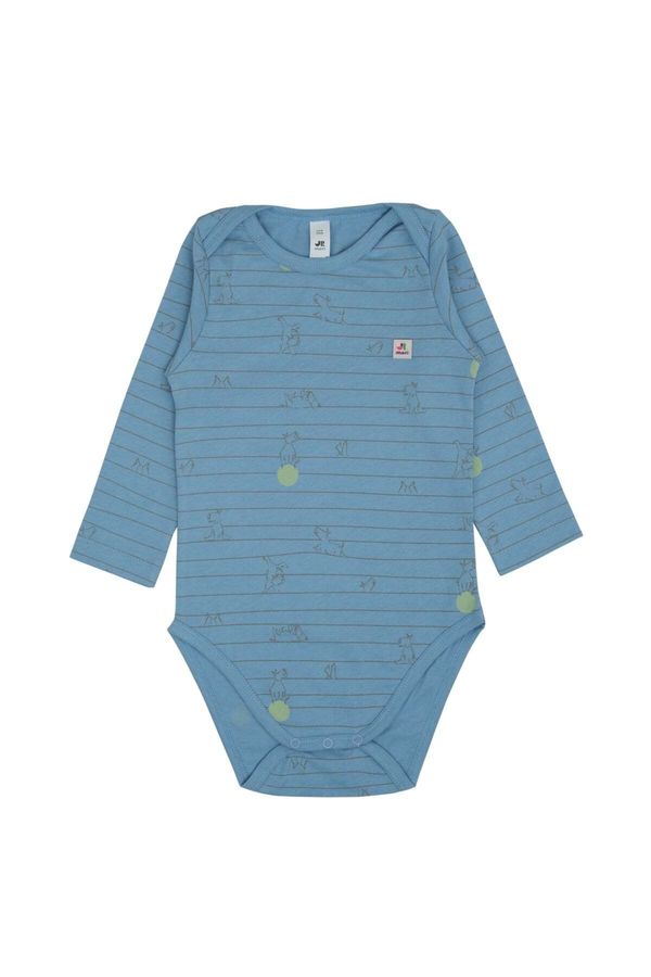 Jrmori Jrmori Dječji bodi ' Mr.J '  plava / siva / zelena