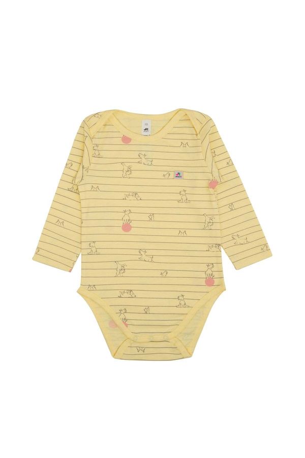 Jrmori Jrmori Dječji bodi ' Mr.J '  žuta / siva / zelena / roza