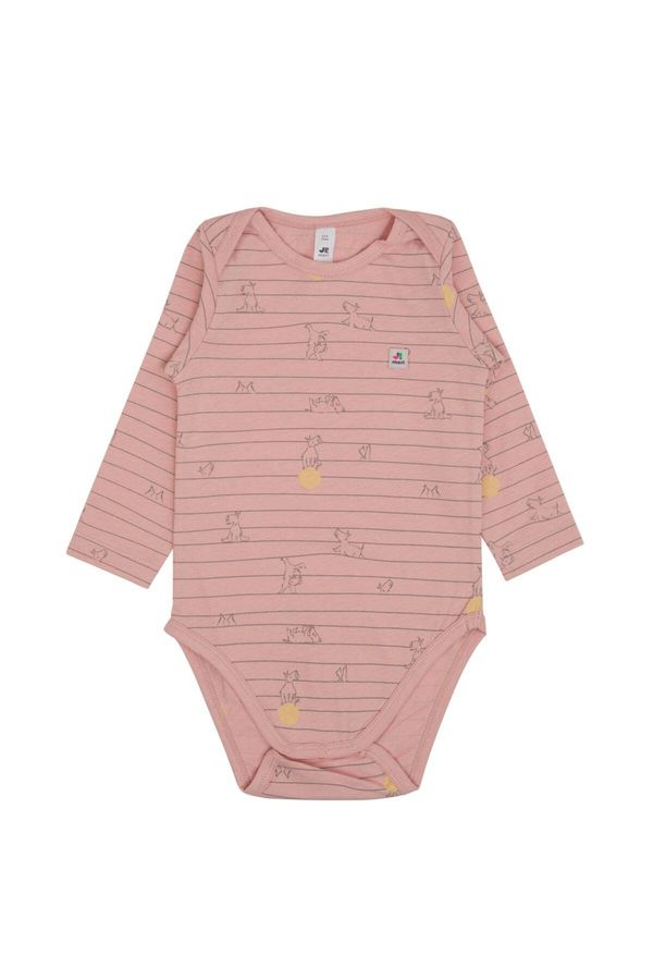 Jrmori Jrmori Dječji bodi  žuta / prljavo roza / crna