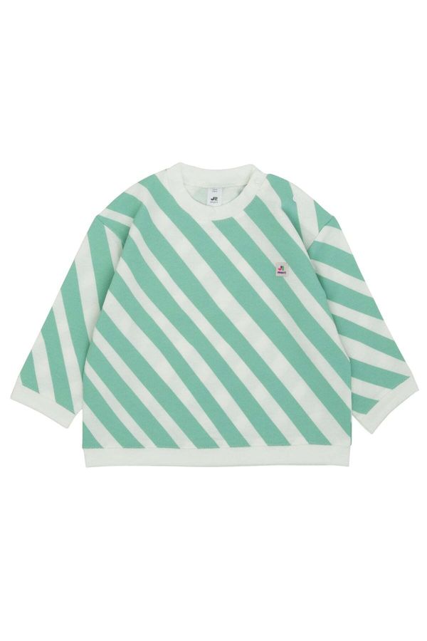 Jrmori Jrmori Sweater majica  zelena / bijela