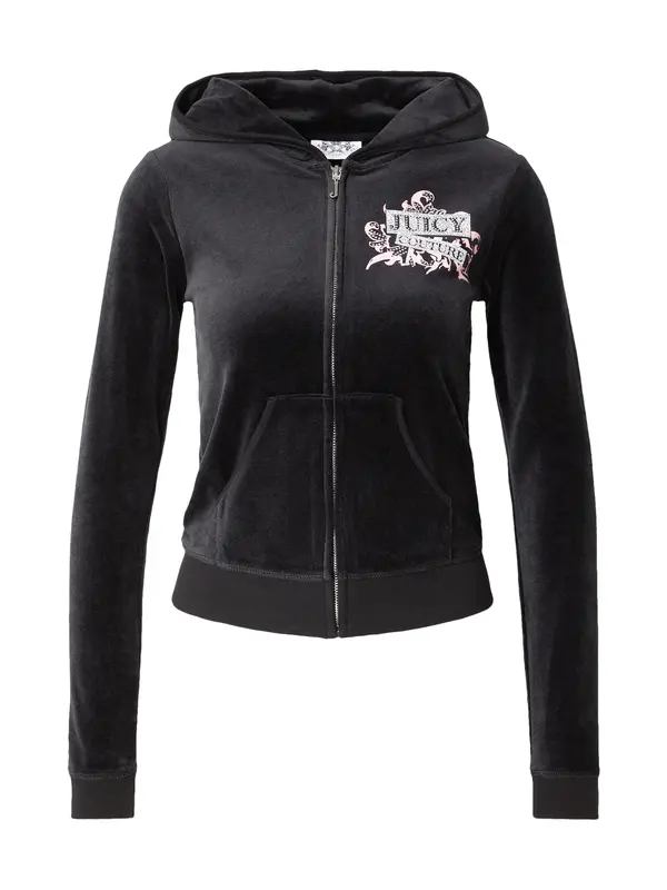 Juicy Couture Juicy Couture Gornji dio trenirke 'WRAP YOU UP'  fuksija / crna / srebro