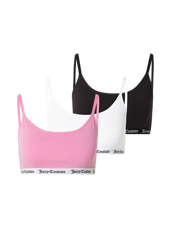 Juicy Couture Juicy Couture Grudnjak 'REN'  ružičasto crvena / crna / bijela