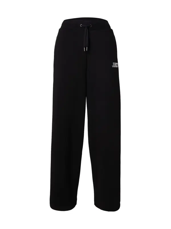 Juicy Couture Juicy Couture Hlače 'DANNY'  crna / srebro