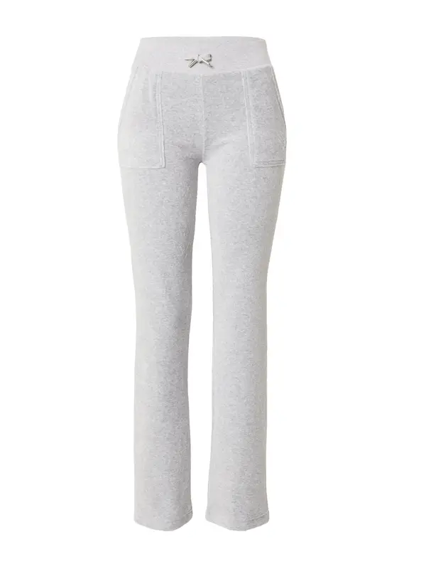 Juicy Couture Juicy Couture Hlače 'Del Ray'  srebrno siva