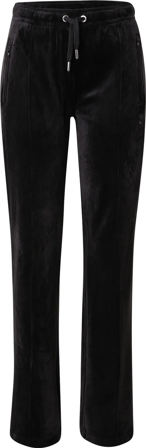 Juicy Couture Juicy Couture Hlače 'Tina'  crna / srebro